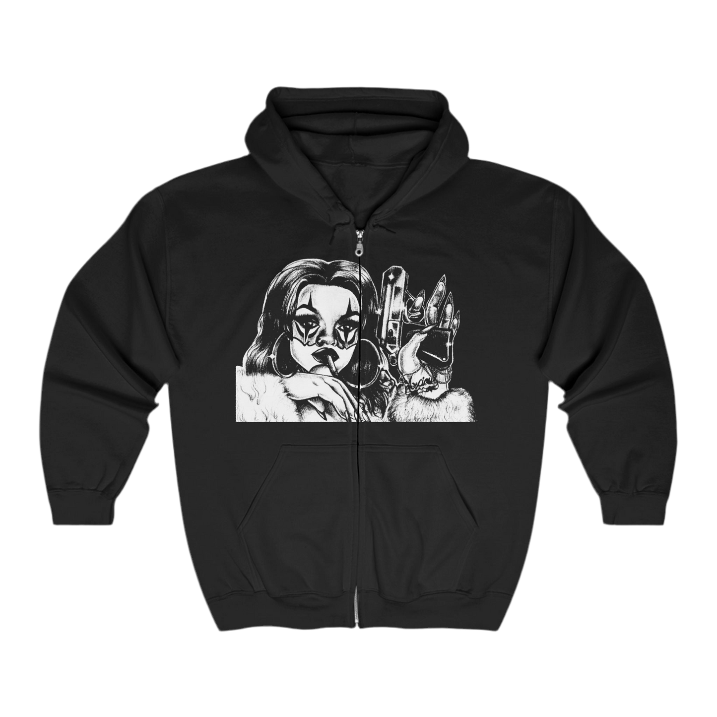 Plottin' zip-up hoodie