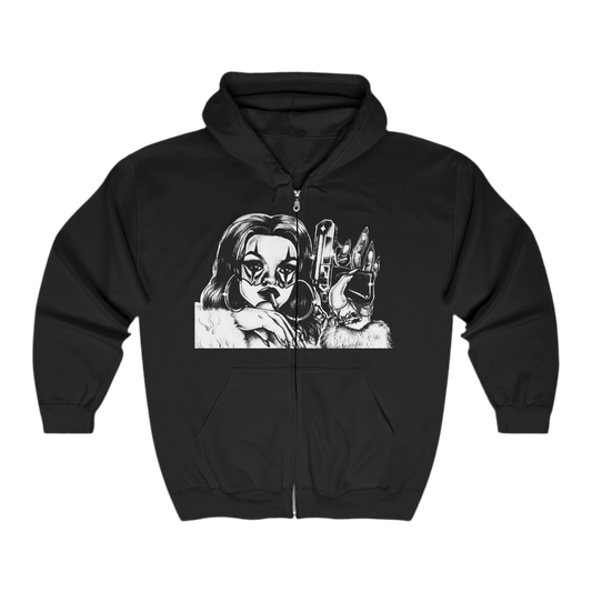 Plottin' zip-up hoodie